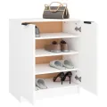 Armoire à chaussures Blanc 59x35x70 cm Bois d'ingénierie