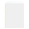 Armoire à chaussure Blanc brillant 80x35x45 cm Bois ingénierie