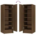 Meuble à chaussures Chêne marron 32x35x92 cm Bois d'ingénierie