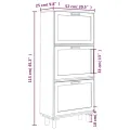 Armoire à chaussures Blanc 52x25x115 cm Bois d'ingénierie/rotin