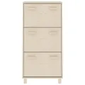 Armoire à chaussures HAMAR Marron miel 59,5x35x117cm Pin massif