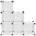 Cubes de rangement 6 pcs Transparent PP