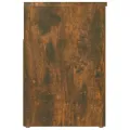 Banc à chaussures Chêne fumé 60x30x45 cm Bois d'ingénierie
