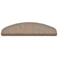 Tapis autoadhésifs de marches 10 pcs Crème 65x21x4cm Aiguilleté
