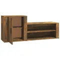 Armoire à chaussures Chêne fumé 130x35x54 cm Bois d'ingénierie