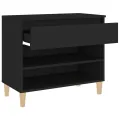 Armoire à chaussures Noir 70x36x60 cm Bois d'ingénierie