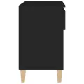 Armoire à chaussures Noir 70x36x60 cm Bois d'ingénierie