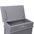 Armoire à chaussures Gris 50 x 28 x 98 cm Bois de Paulownia