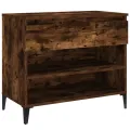 Armoire à chaussures Chêne fumé 70x36x60 cm Bois d'ingénierie