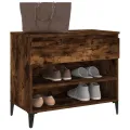 Armoire à chaussures Chêne fumé 70x36x60 cm Bois d'ingénierie