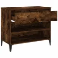 Armoire à chaussures Chêne fumé 70x36x60 cm Bois d'ingénierie