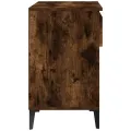 Armoire à chaussures Chêne fumé 70x36x60 cm Bois d'ingénierie