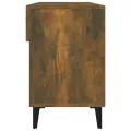 Meuble à chaussures Chêne fumé 102x35x55 cm Bois d'ingénierie