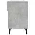 Armoire à chaussures Gris béton 102x35x55 cm Bois d'ingénierie