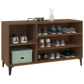 Armoire à chaussures Chêne marron 102x36x60cm Bois d'ingénierie