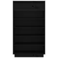 Armoire à chaussures Noir 60x34x105 cm Bois de pin massif