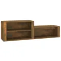 Armoire à chaussures Chêne fumé 150x35x45 cm Bois d'ingénierie