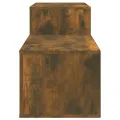 Armoire à chaussures Chêne fumé 150x35x45 cm Bois d'ingénierie