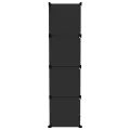 Cubes de rangement 12 pcs Noir PP