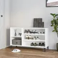 Armoire à chaussures Blanc 102x36x60 cm Bois d'ingénierie