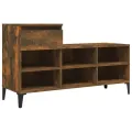 Armoire à chaussures Chêne fumé 102x36x60 cm Bois d'ingénierie