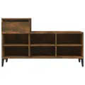 Armoire à chaussures Chêne fumé 102x36x60 cm Bois d'ingénierie