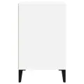 Armoire à chaussure Blanc brillant 102x36x60 cm Bois ingénierie