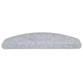 Tapis d'escalier 10 pcs 65x24x4 cm Gris clair