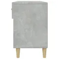 Armoire à chaussures Gris béton 102x35x55 cm Bois d'ingénierie