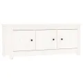 Armoire à chaussures Blanc 110x38x45,5 cm Bois de pin massif