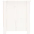 Armoire à chaussures Blanc 110x38x45,5 cm Bois de pin massif