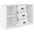 Buffet blanc 104,5x35,5x67,5 cm bois d'ingénierie