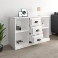 Buffet blanc 104,5x35,5x67,5 cm bois d'ingénierie