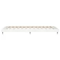 Cadre de lit blanc brillant 90x190 cm bois d'ingénierie