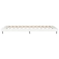 Cadre de lit blanc brillant 75x190 cm bois d'ingénierie