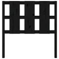 Tête de lit Noir 105,5x4x100 cm Bois massif de pin