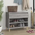 Armoire à chaussures Sonoma gris 70x36x60 cm Bois d'ingénierie
