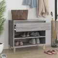 Armoire à chaussures Sonoma gris 70x36x60 cm Bois d'ingénierie