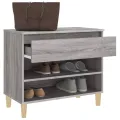 Armoire à chaussures Sonoma gris 70x36x60 cm Bois d'ingénierie