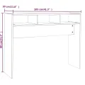 Table console Sonoma gris 105x30x80 cm Bois d'ingénierie