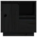 Tables de chevet 2 pcs Noir 50x34x50 cm Bois de pin massif