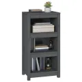 Bibliothèque Gris 50x35x97 cm Bois de pin massif