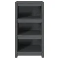 Bibliothèque Gris 50x35x97 cm Bois de pin massif