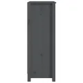 Bibliothèque Gris 50x35x97 cm Bois de pin massif