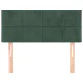 Tête de lit Vert foncé 100x5x78/88 cm Velours