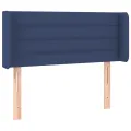 Tête de lit à LED Bleu 83x16x78/88 cm Tissu