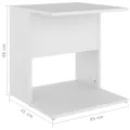 Table d'appoint Blanc 45x45x48 cm Aggloméré