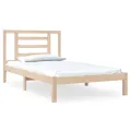 Cadre de lit Bois de pin massif 90x200 cm