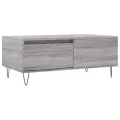 Table basse Sonoma gris 90x50x36,5 cm Bois d'ingénierie