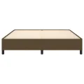 Cadre de lit Marron foncé 180x200 cm Tissu